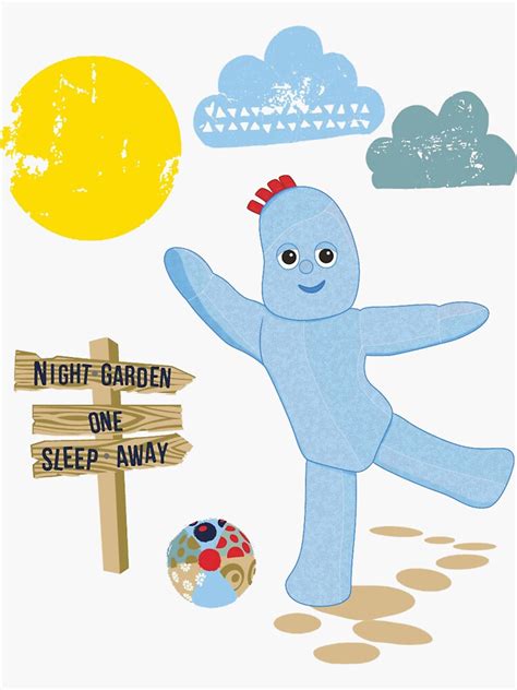 "In the Night Garden igglepiggle" Sticker for Sale by droor | Redbubble