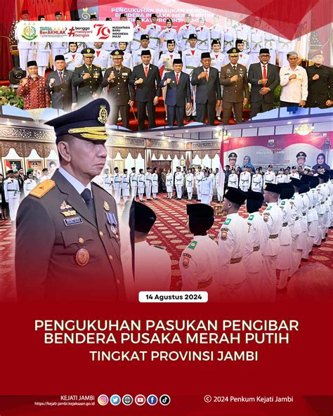 Wakil Kepala Kejaksaan Tinggi Jambi Menghadiri Acara Pengukuhan Pasukan