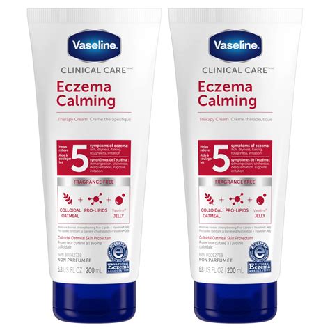 Vaseline Eczema Calming Hand And Body Cream Lotion For Dry