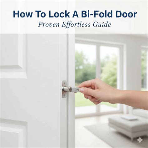 How To Lock A Bi Fold Door: Proven Effortless Guide