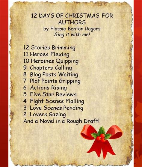 12 Days Of Christmas For Authors Flossie Benton Rogers Author