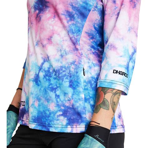 Dharco Womens 3 4 Sleeve Jersey Xl Tie Dye Mtb Direct