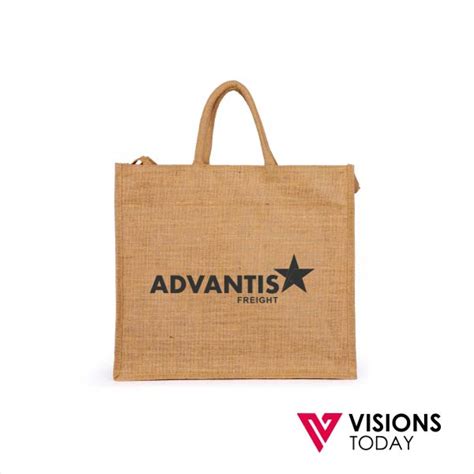 Customized Eco jute bags printing in Sri Lanka. ‣ Visions