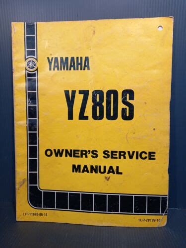 Yamaha Yz S Owner S Service Manual Lit Ebay