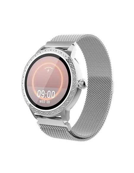 Denver SW 360S Reloj Smartwatch con Correa Metálica y Pulsómetro Silver