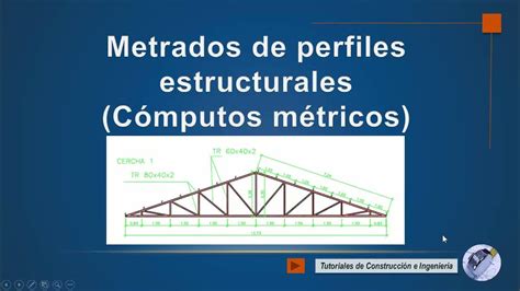 Metrados Cómputos Métricos Cuantificación De Cerchas Metálicas Estructuras Metálicas Youtube