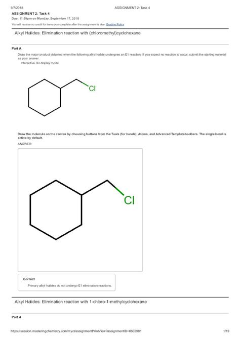 Pdf Alkyl Halides Elimination Reaction With Chloro Which