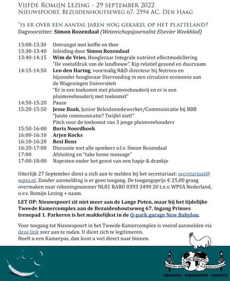 Programma Romijn lezing - VIV Europe 2026 
