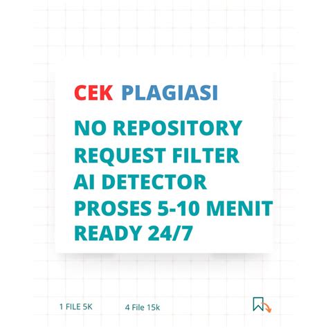 Jual Proses Menit Parafrase Dan Cek Plagiasi No Repository Ai