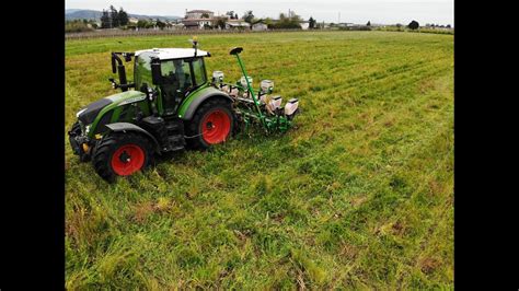 Semina Mais Su Cover Crop Con Fendt 514 E Sfoggia No Till Corn