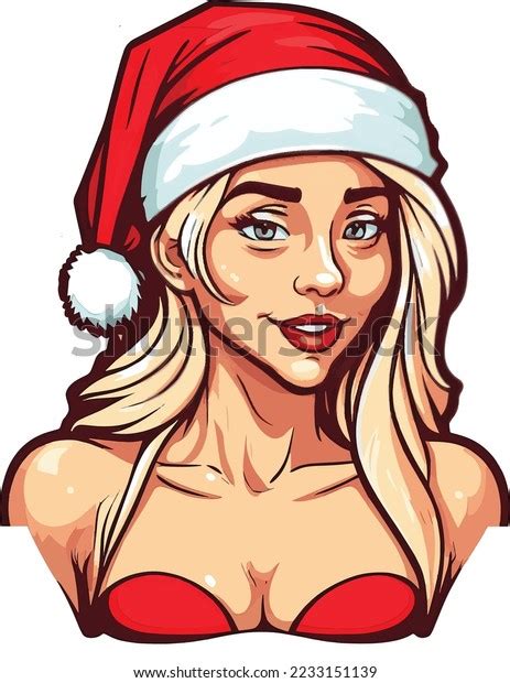 Vector Illustration Beautiful White Blonde Woman Stock Vector Royalty Free 2233151139