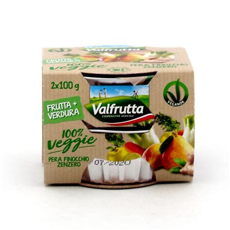 Valfrutta Veggie Puree Di Pera Finocchio E Zenzero 2x100g Paladini