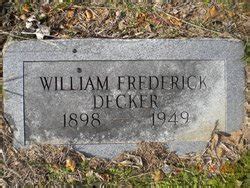 William Frederick Decker Jr 1898 1949 Mémorial Find a Grave