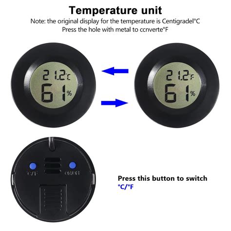 Mini termómetro higrómetro con sonda medidor de humedad digital