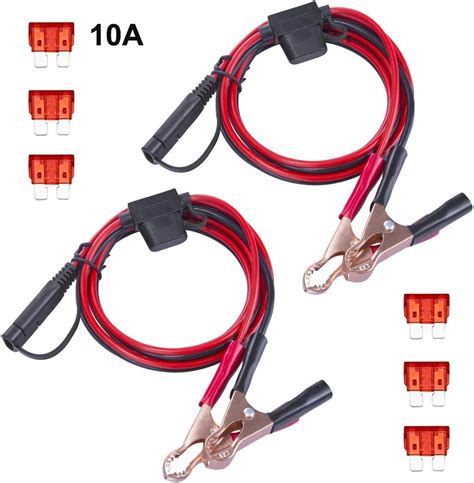 Amazon GTIWUNG 2 PACK 1 5FT 12V Battery Alligator Crocodile Clip