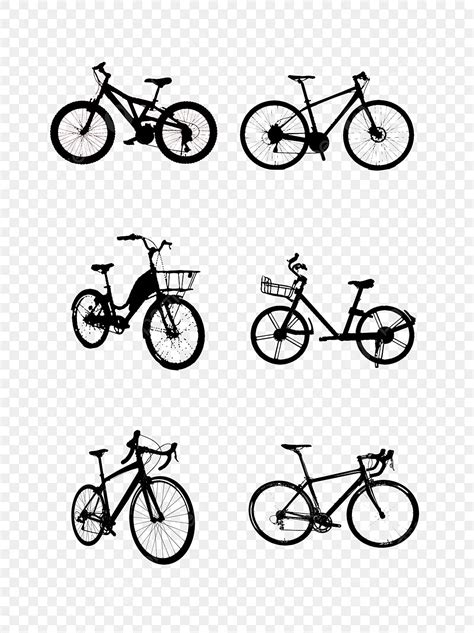 Bicicleta Silueta Vector Material PNG Dibujos Vector Bicicleta