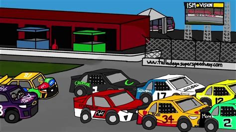 NASCAR flyby animation @ Talladega - YouTube