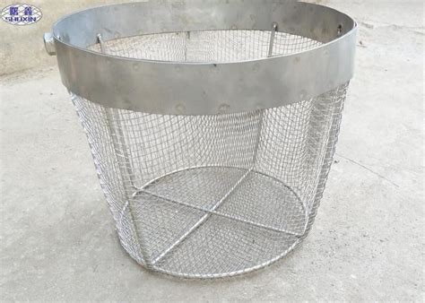 Round Stainless Steel Wire Mesh Baskets Wire Mesh Filter Basket