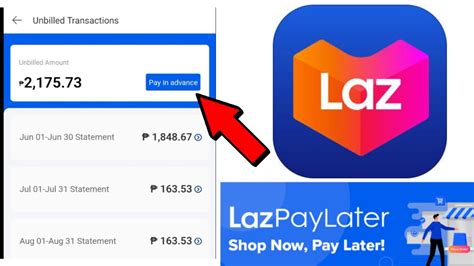 Paano Mag Advance Payment Sa Lazpaylaterlazada Youtube