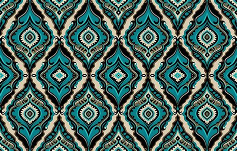 Ethnic seamless fabric pattern. Abstract traditional folk antique vintage retro graphic line ...