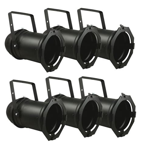 6x Black Par 56 Lighting Can Stage Theatre Par56 Light