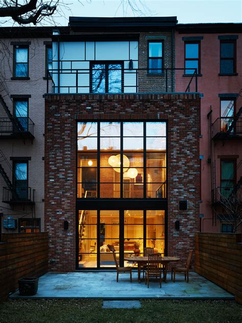 A Hoboken Brownstone with a Gorgeous Double-Vaulted Glass Exterior | Rue
