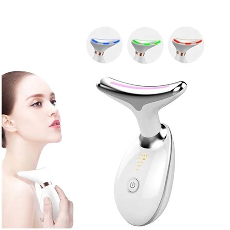 Skin Lifting Beauty Instrument Led Photon Vibration Neck Lifting