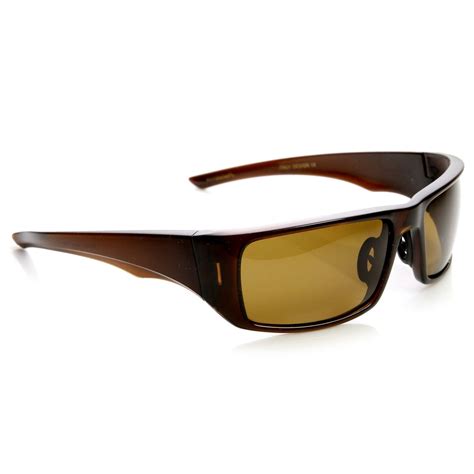 Mens Polarized Wrap Around Sports Polarized Sungasses - zeroUV