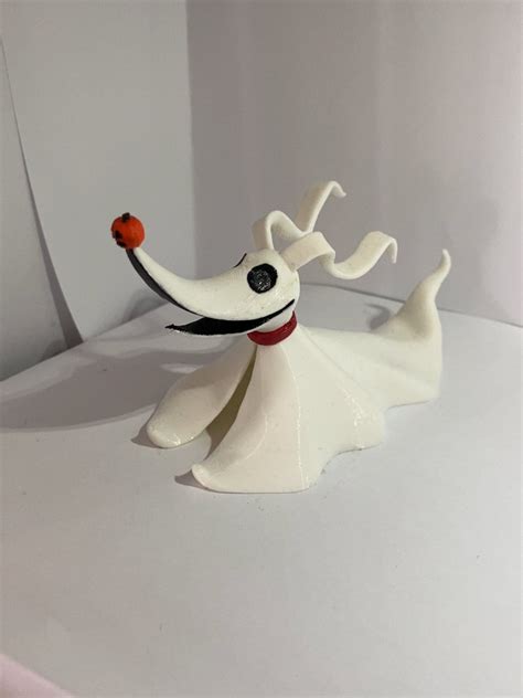 Zero The Dog From The Nightmare Before Christmas 3d Printed Etsy