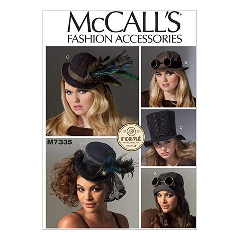 McCall S Patterns M7335 Hats In Five Styles Mccalls Sewing Patterns