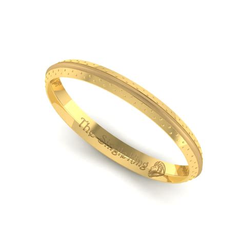 punjabi kada gold bracelet  men