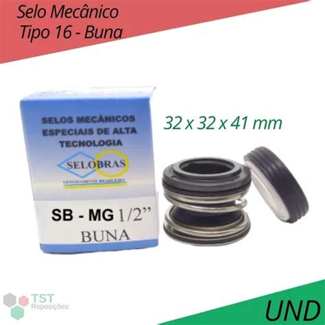 Selo Mecânico Tipo 16 sb mg 1 2 altura 32mm selobras und