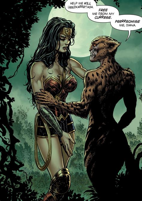 Diana And Cheetah Wonder Woman Comic Cheetah Comics Wonder Woman