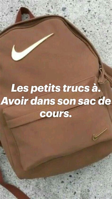 Chose Avoir Dans Son Sac De Cours Sac De Cours Sac Sacs D Cole