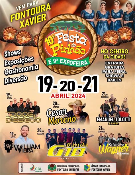 Festa do Pinhão e Expofeira movimentam Fontoura Xavier FCDL RS