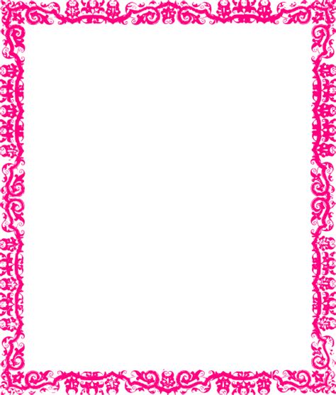 Decorative Pink Border Clip Art at Clker.com - vector clip art online ...