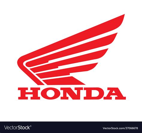 Honda Wing Logo Icon Royalty Free Vector Image