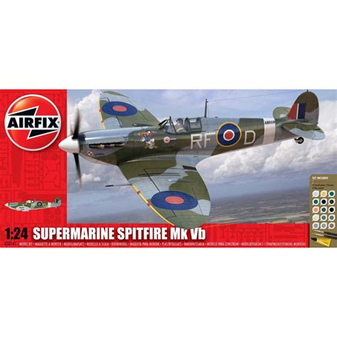 Airfix Supermarine Spitfire Mk Vb Gift Set Scale Model Kit