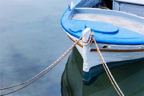 Moored Traditional Fishing Boat By Stocksy Contributor Helen