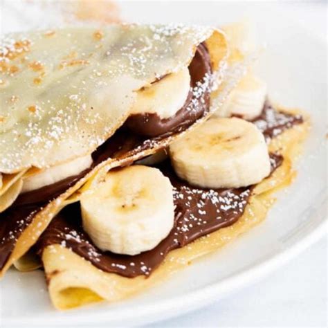 Banana Nutella Crepes Belly Full