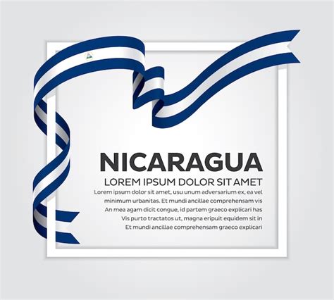 Premium Vector Nicaragua Flag Vector