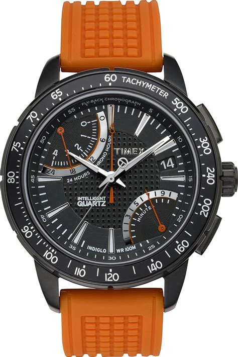 Timex Intelligent Quartz Men S Sport Flyback Chronograph Watch With