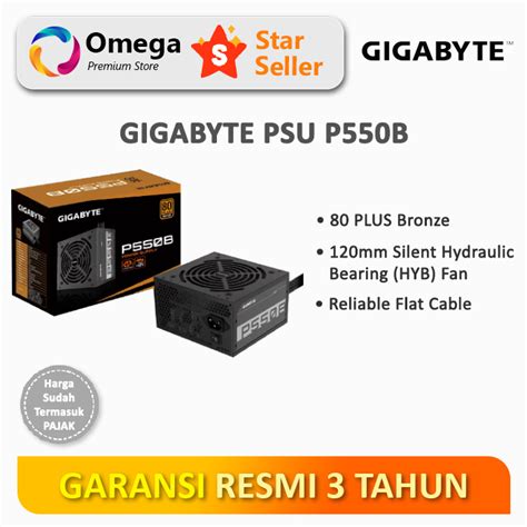 Jual Gigabyte PSU P550B 550W 80+ Bronze | Shopee Indonesia