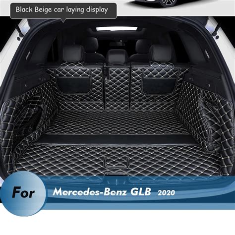 Leather Car Trunk Mat For Mercedes Benz Glb 2020 7 Seats Cargo Liner