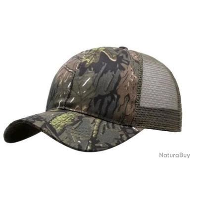 Casquette mixte réglable camo feuille arrière filet N3 Chapeaux