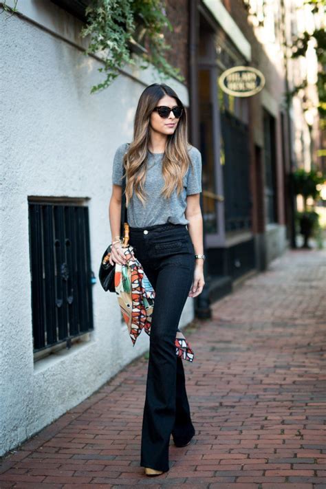 30 Classic And Amazing Flared Jeans Outfits The Wow Style