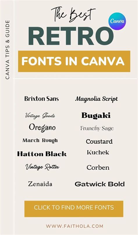 80+ Best Canva Fonts: Ultimate Canva Font Guide for Choosing Fonts | Graphic design fonts, Font ...