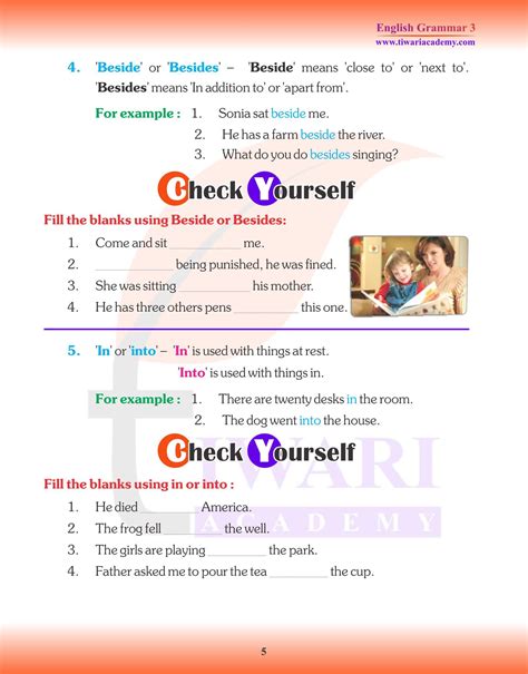 Class 3 English Grammar Chapter 18 Preposition And Its Uses In PDF