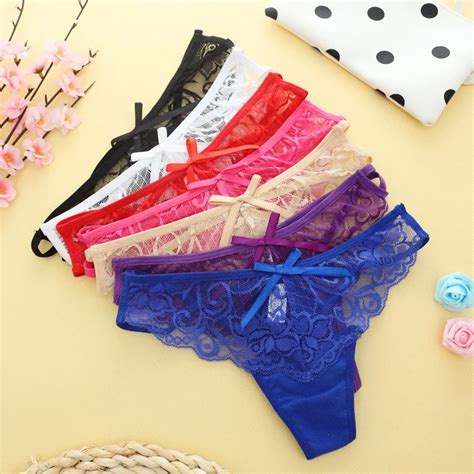 Ixuejie Sexy Lace G String Women Underwear Fashion Lingerie Print Thongs Cute Lace Panties T