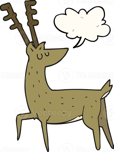 Speech Bubble Cartoon Stag 36485465 Png